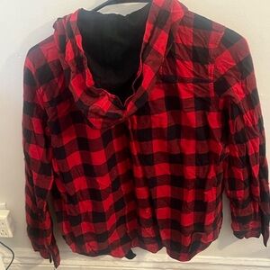 Kids Red and Black Checkered Shirt